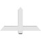 Ekena Millwork Eugene Architectural Grade PVC Gable Bracket, 36"W x 21"H x 4"D x 4"F, 14/12 Pitch GBP036X21X0404EUG00 - alternate 5